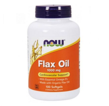 NOW Flax Oil Organic 1000 мг (100 кап)
